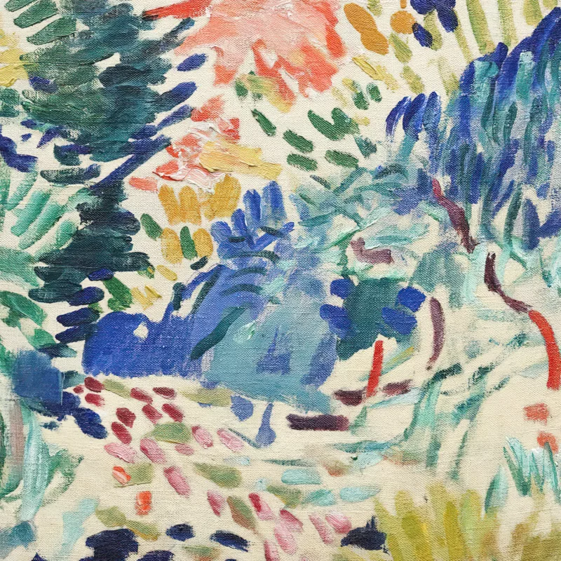 Zoomed view of Landscape at Collioure painting by Henri Matisse