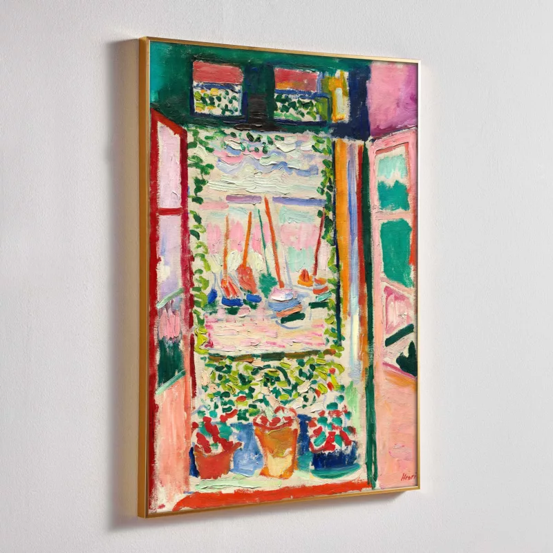 Side view of Open Window painting by Henri Matisse