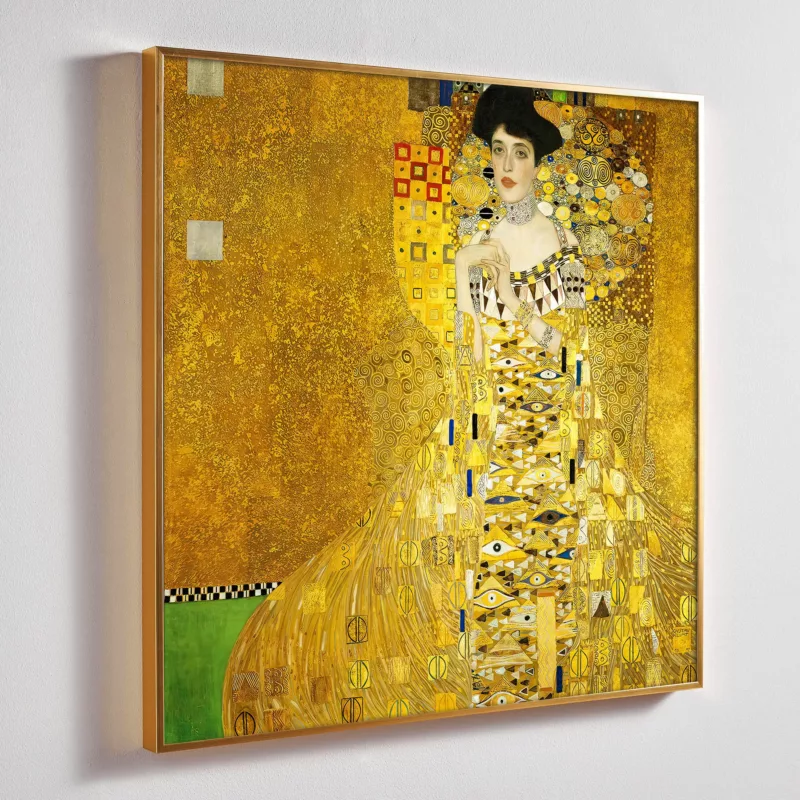 Side view of Portrait of Adele Bloch-Bauer I, Gustav Klimt