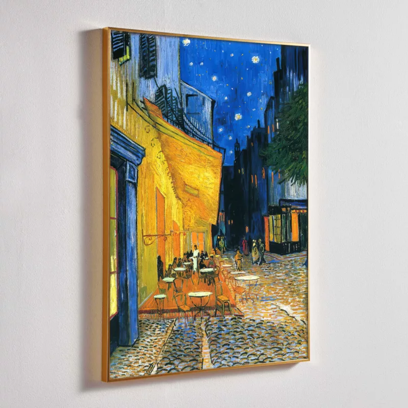 Side view of Cafe Terrace at Night painting by Vincent van Gogh