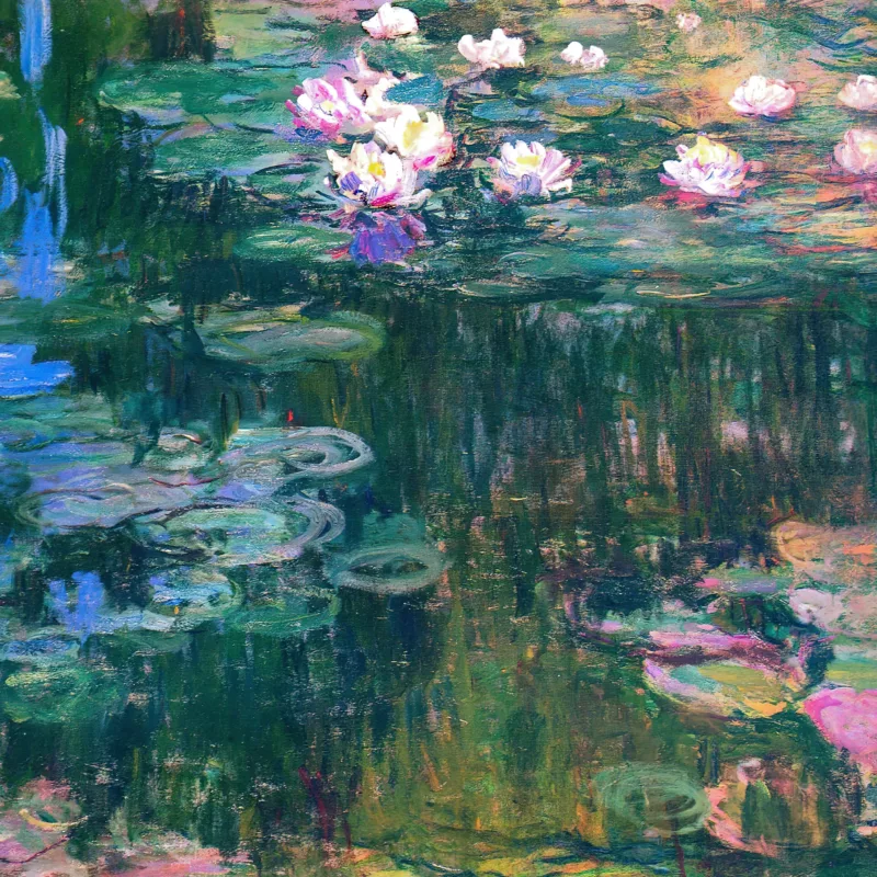 Zoomed view of Water Lilies by Claude Monet
